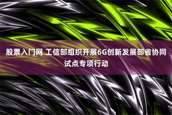 股票入门网 工信部组织开展6G创新发展部省协同试点专项行动